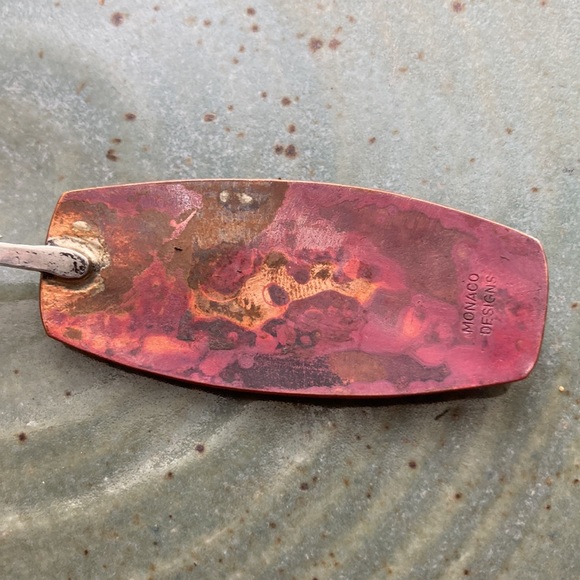 Monaco Designs Sterling, Turquoise and Mixed Metals Collar Necklace - Picture 15 of 16